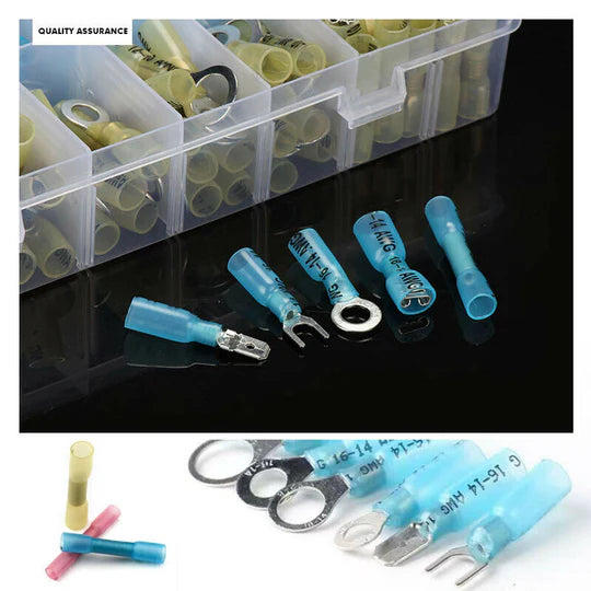 240PCS HEAT SHRINK WIRE CONNECTORS ELECTRICAL CRIMP MARINE AUTOMOTIVE TERMINALS