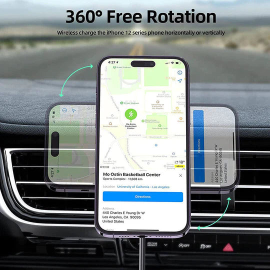 MAGNETIC WIRELESS CHARGER CAR HOLDER WIRELESS MOUNT FOR IPHONE 13 14 PRO MAX