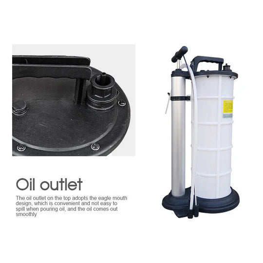 OIL EXTRACTOR 9L WASTE OIL & FLUID VACUUM TRANSFER PUMP SUCTION PUMP