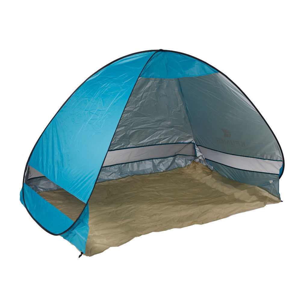 Portable Pop Up Beach Tent Canopy UV Camping Fishing Mesh Sun Shade Shelter Blue