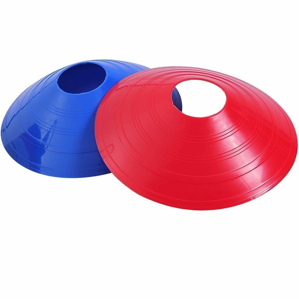 60 Pack Sports Training Discs Markers Cones Soccer Rugby Fitness Exercise