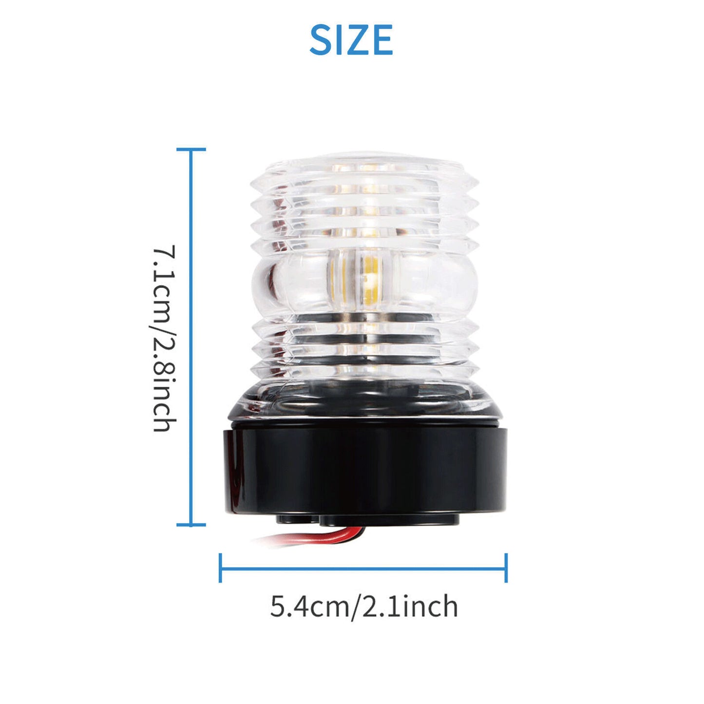 12V LED Marine Boat Navigation Light – Stern Yacht Signal Lamp for Sailing