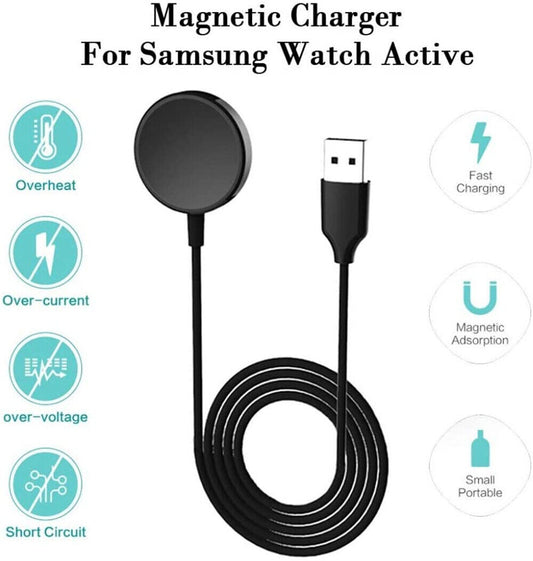 USB Charger Dock Cradle Cable for Samsung Galaxy Watch Active 1/2/3/4 40/41/44mm