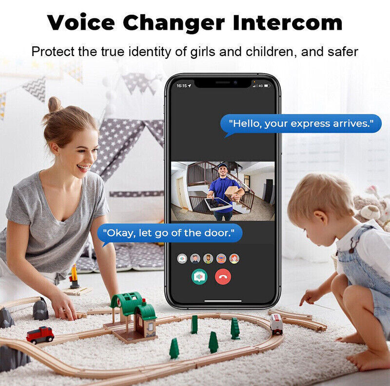 Wireless Video DoorbellDoor Bell WiFi Smart Intercom Ring Security Phone Camera