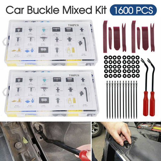 1460x Car Body Trim Clips Retainer Bumper Auto Plastic Rivet Clamp Fastener Kit