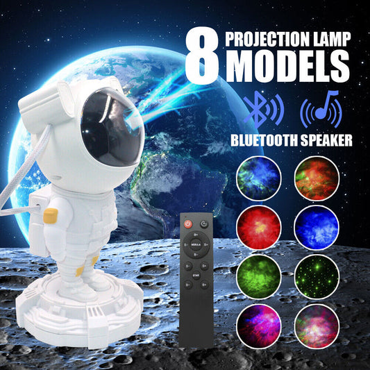 USB LED Astronaut Projector Light Starry Night Light Bedside Table Lamps Speaker