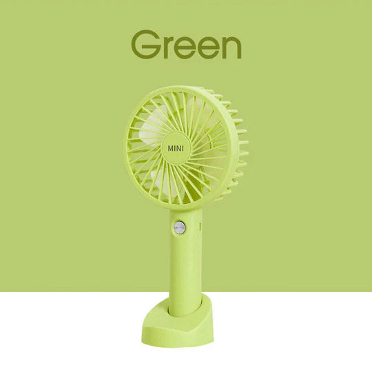 Mini Portable Hand-held Desk Fan Cooling Cooler USB Air Rechargeable 3 Speed