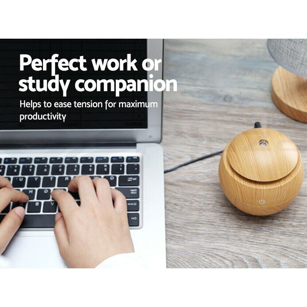 Aromatherapy Diffuser Aroma Essential Oils Air Humidifier LED Light