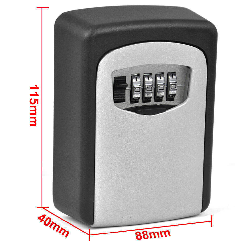 4 Digit Wall Mounted High Security Steel Storage Key Box With Combination Lock