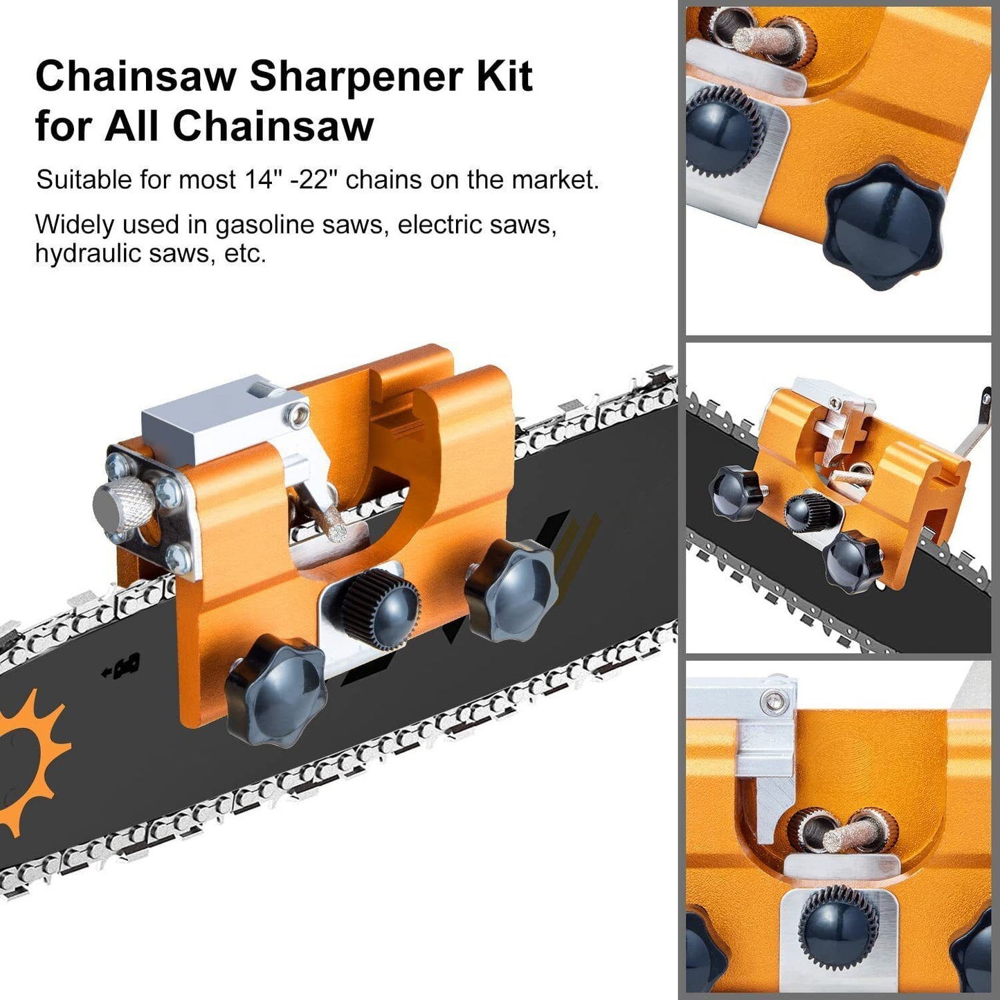 Easy & Portable Chainsaw Sharpener Jigs Sharpening Tool Chain Saws Electric Saws