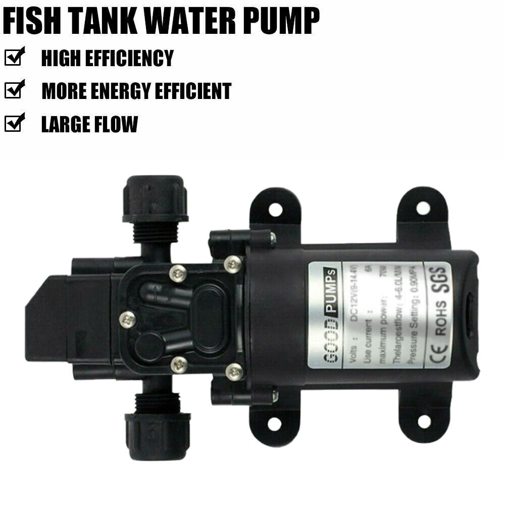 12V Water Pump 6Lpm Self-Priming Caravan Camping Boat