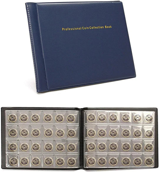 240 COIN HOLDER COLLECTION STORAGE COLLECTING MONEY PENNY POCKETS ALBUM BOOK