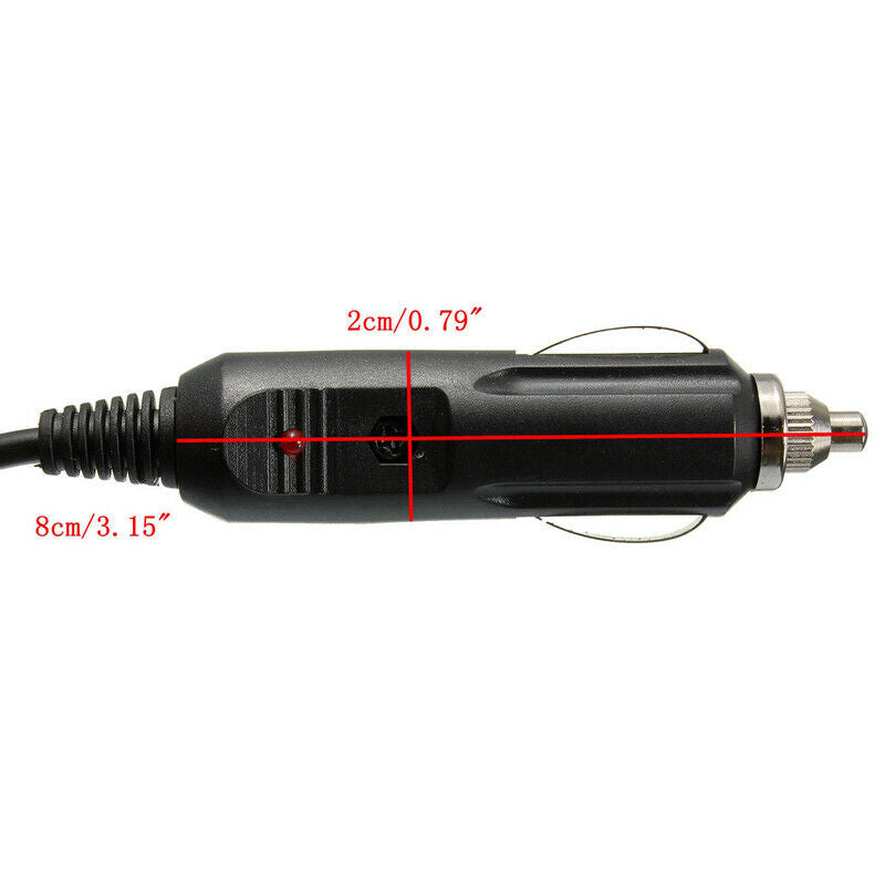 5m 12V Car Cigarette Cigar Lighter Adapter Extension Cable Cord Lead Socket Plug