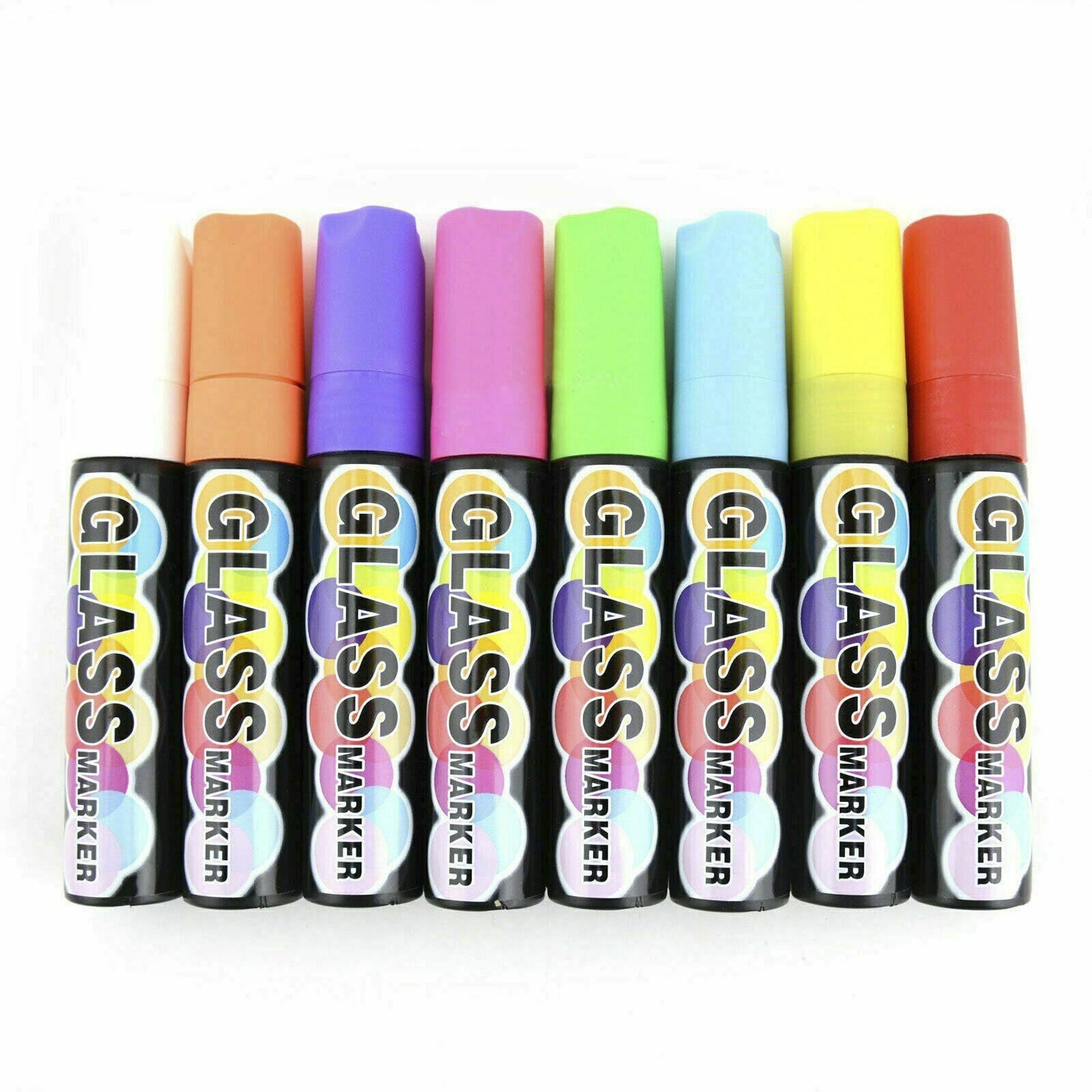 8pcs 3/6/15mm Liquid Chalk Marker Pens LED Writing Board Glass Art Pen Window