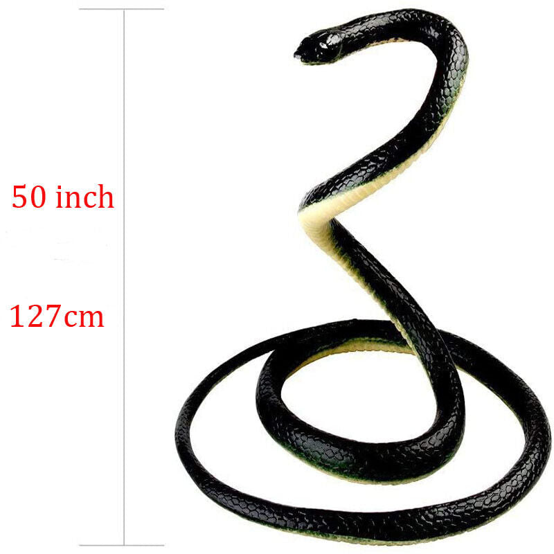 1.3M Rubber Snakes Realistic Trick Simulation Whimsy Fake Garden Pretend Toy