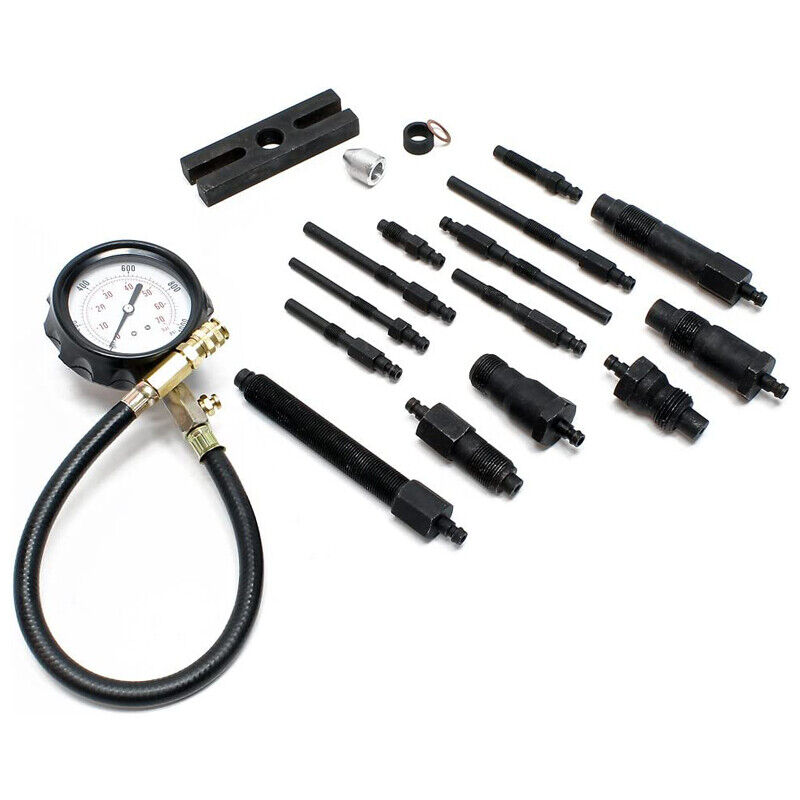 17PCS Diesel Engine Compression Tester Kit Tool Set Automotive Compressor