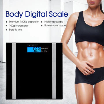 Electronic Digital Scale Body Fat LCD Bathroom Gym Weight Measure