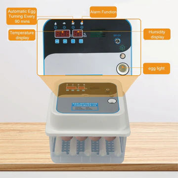 12/24 Egg Incubator Fully Automatic Digital Led Turning Chicken Eggs Poultry