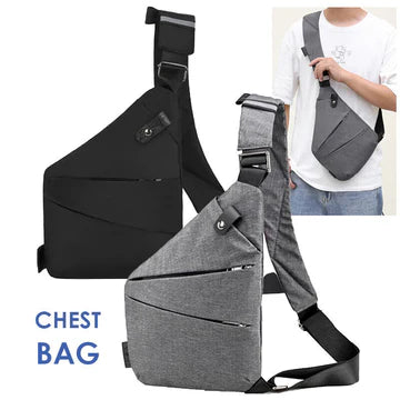 Mens Sling Chest Shoulder Bag Anti Theft Pocket Portable Waterproof Travel Pack