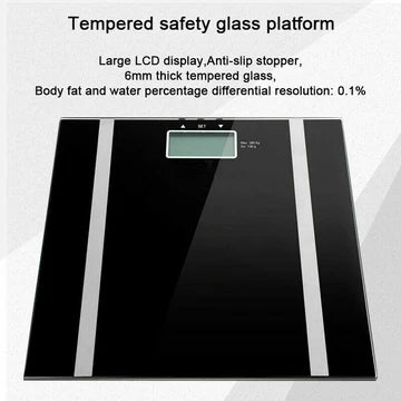 Electronic Digital Scale Body Fat LCD Bathroom Gym Weight Measure