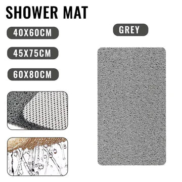 Bath Mat Shower Rug Non Slip Kids Baby Anti Mold Rectangular Quick Dry for Bathroom Bathtub Mat PVC Loofah