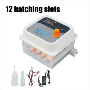12/24 Egg Incubator Fully Automatic Digital Led Turning Chicken Eggs Poultry