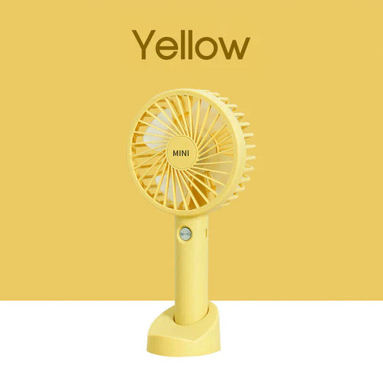 Mini Portable Hand-held Desk Fan Cooling Cooler USB Air Rechargeable 3 Speed