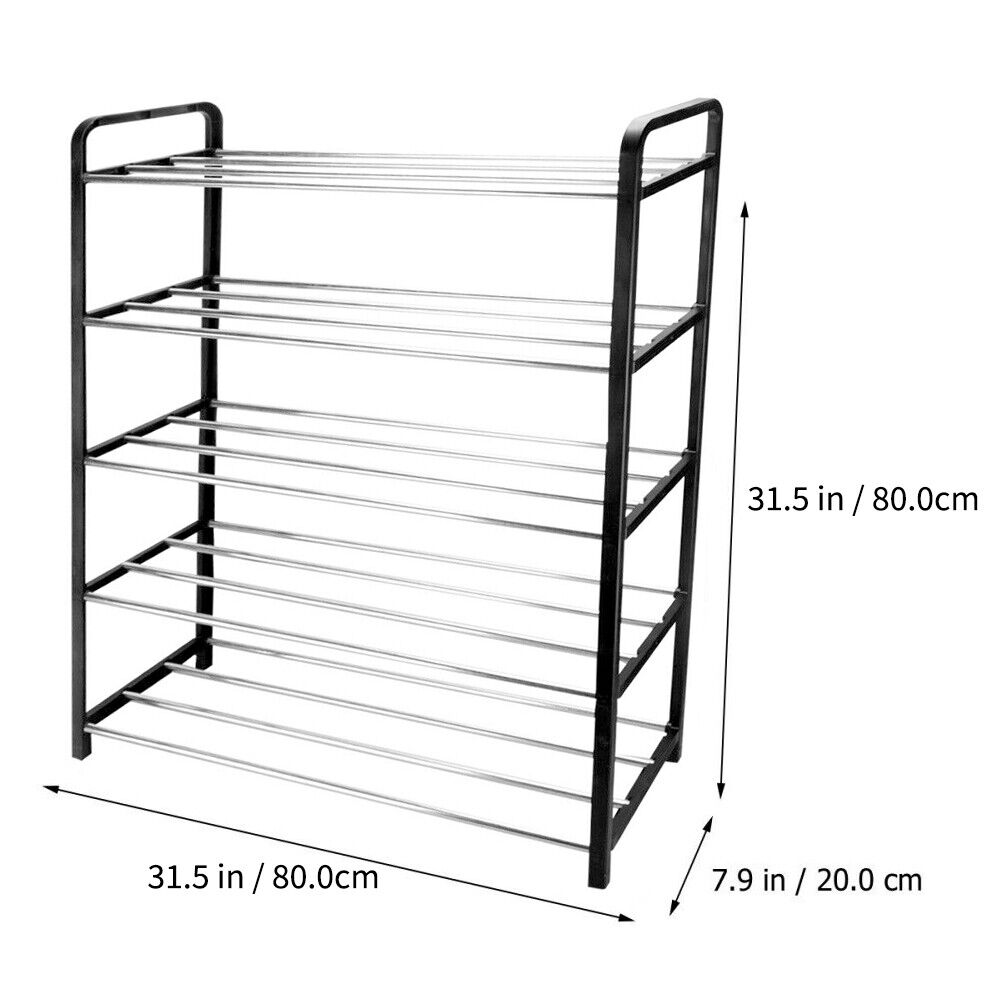 5 Tiers Shoe Rack Storage Organizer Shelf Stand Shelves 5 Tiers Layers Shoe Storage