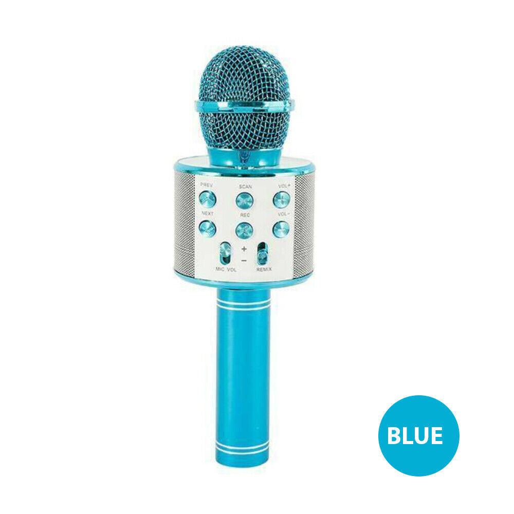 Karaoke Microphone Speaker Wireless Bluetooth Handheld Mic USB Player KTV