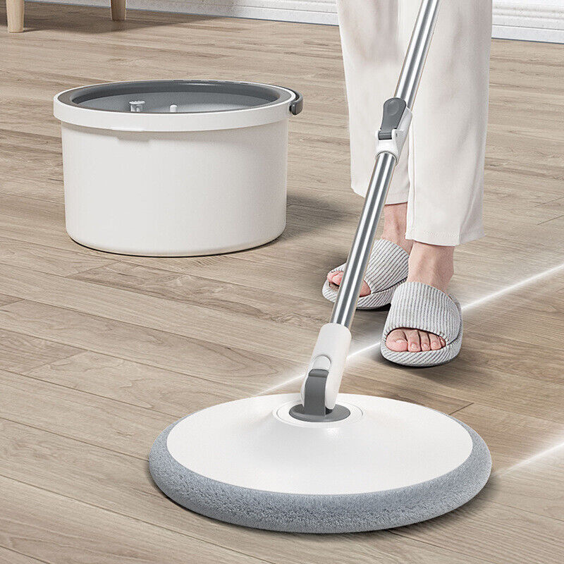 360°Spinning Mop Bucket Easy Wring & Clean Mop and Bucket 2 Free Spin Mop Heads