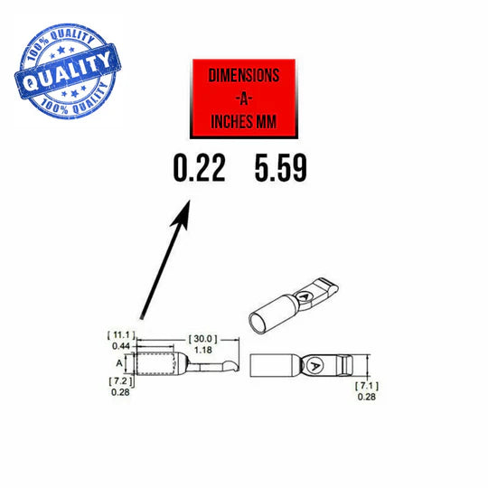 20x 50Amp Copper Terminals Connector For 50a Anderson Style Plugs Contacts