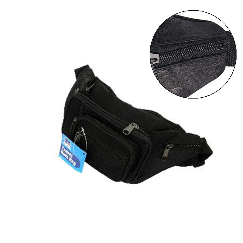 Waterproof Multi Purpose Waist Bum Bag Belt Pouch Wallet Zip Pack Sports Travel