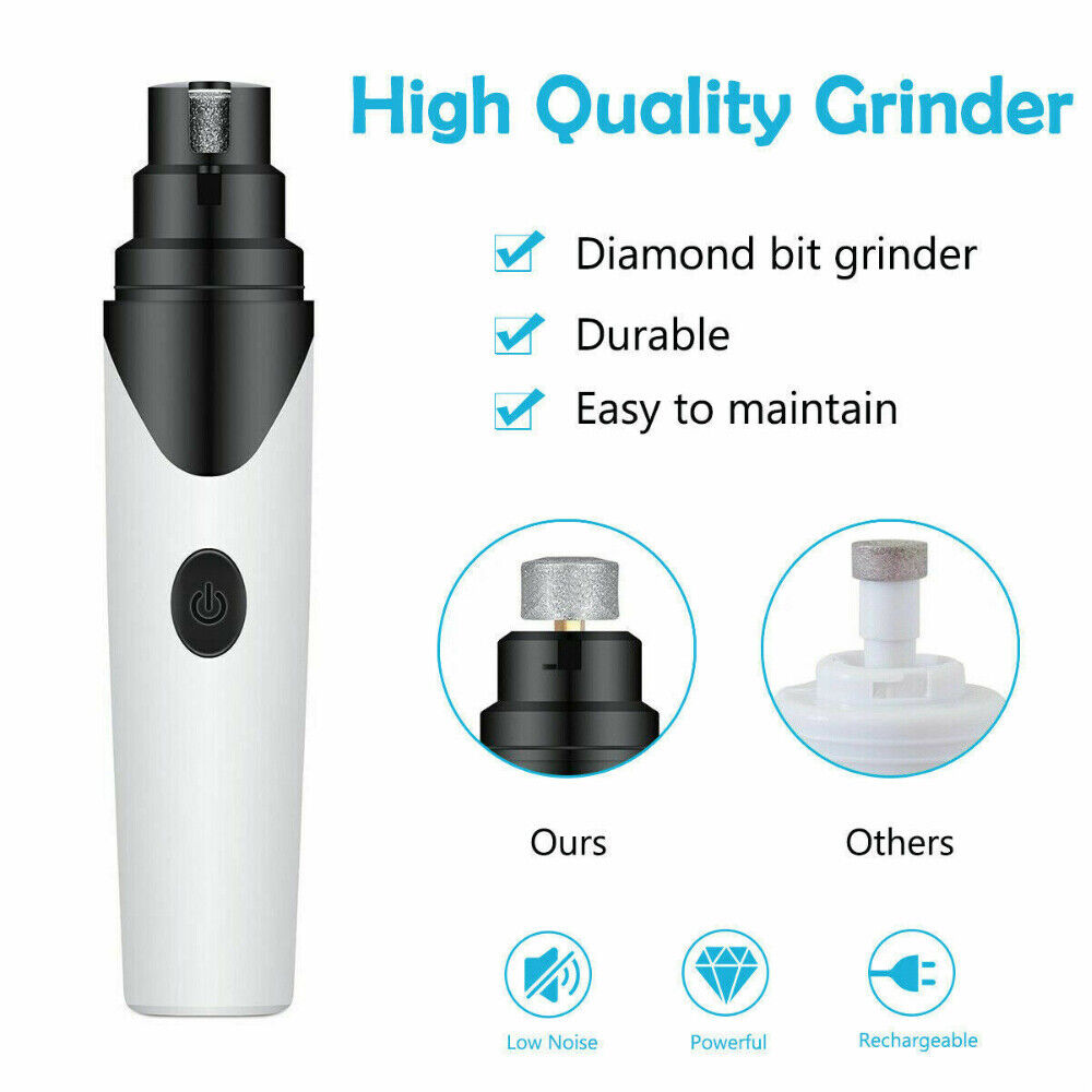 Electric Dog Nail Clippers Nail File Cat Claw Grooming Nail Grinder Trimmer Kit