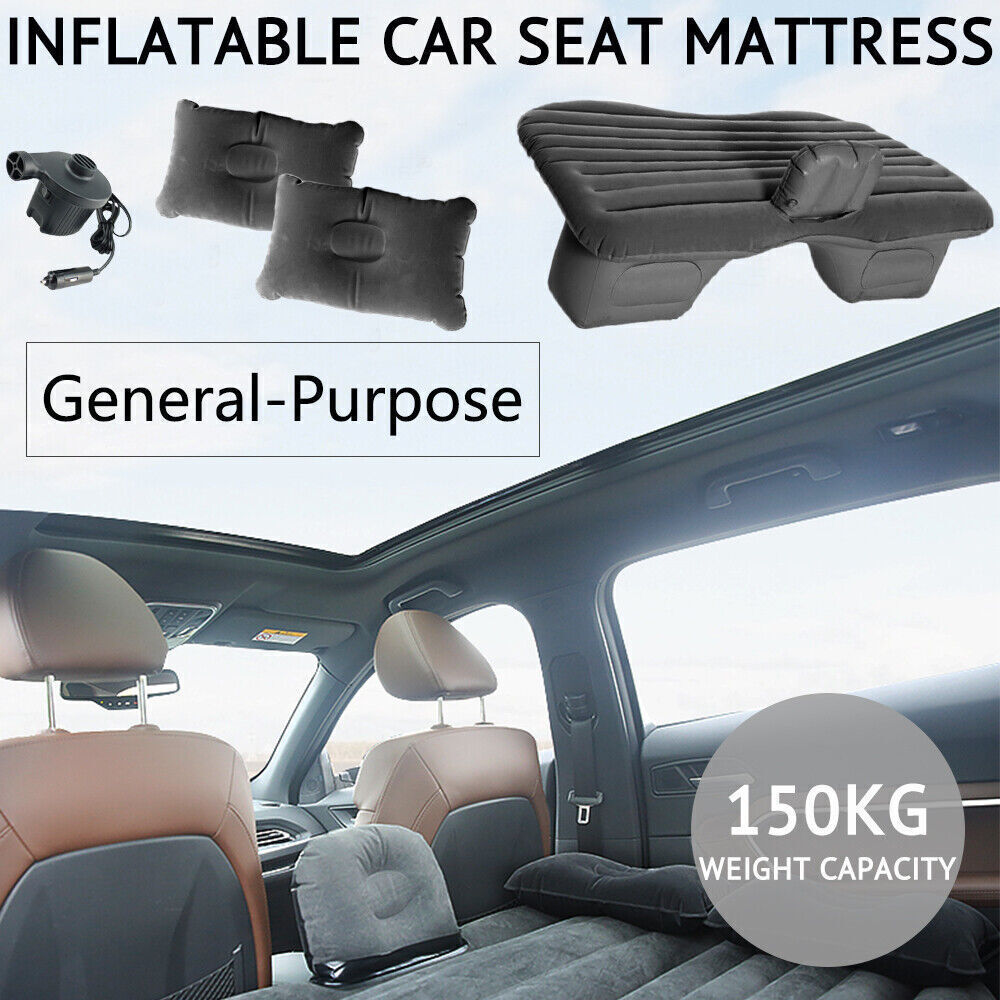 Inflatable Car Back Seat Mattress Portable SUV Travel Camping Soft Rest Air Bed