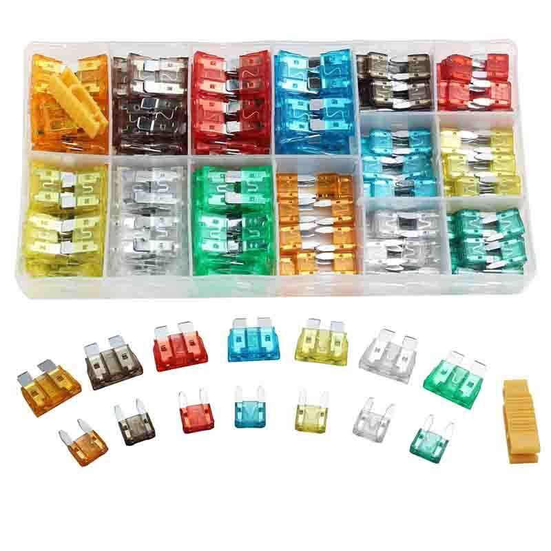 300pcs Car Blade Fuses Assortment Assorted Kit Blade Set Auto Truck Automotive