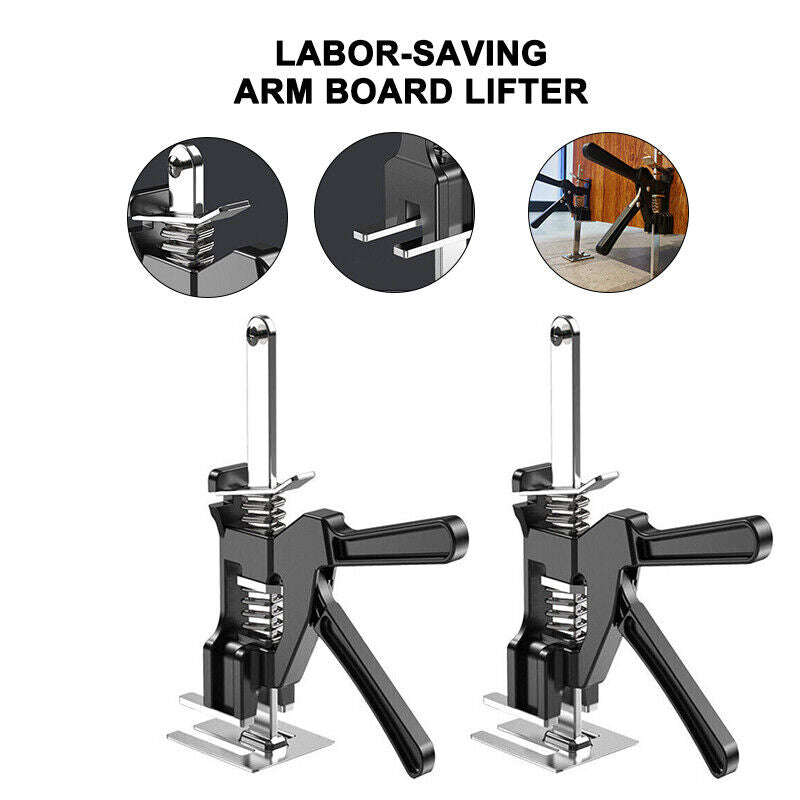 2pc Labor-Saving Arm Effort Elevator Board Lifter Cabinet Jack Door Use Hand Tool