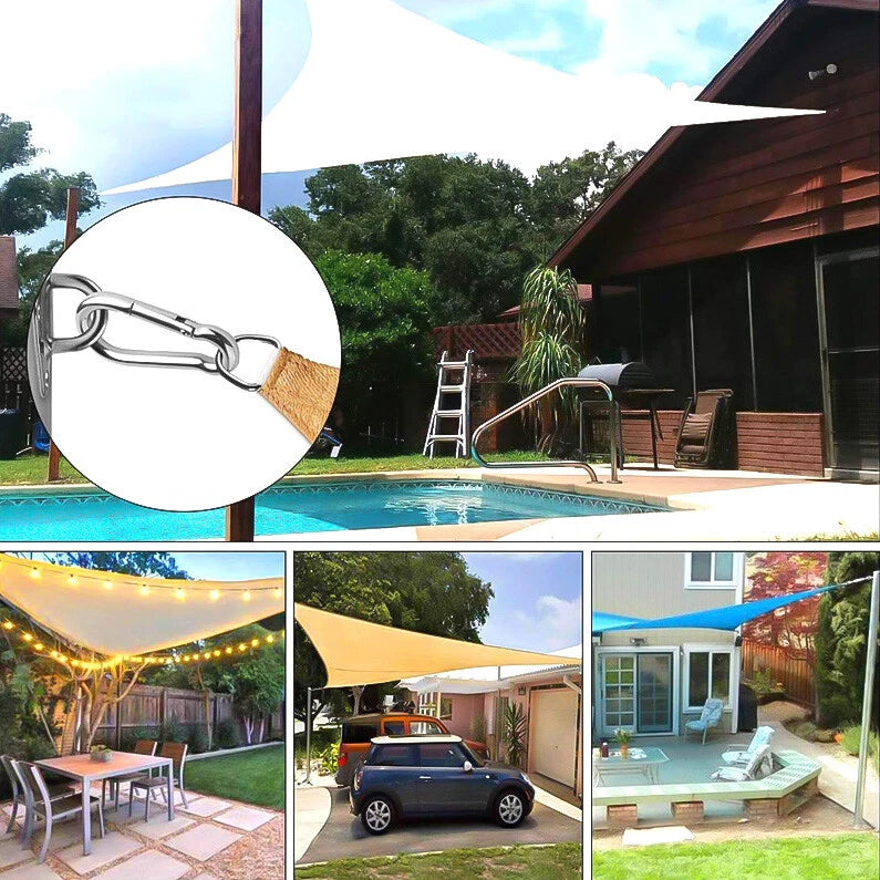 6mm 304 Stainless Steel Turnbuckle Kit – 4 Hook Open Body + Carabiners & Fixings