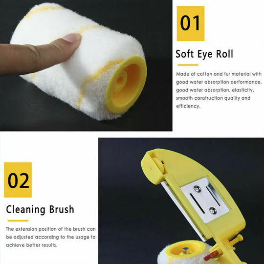 Portable Clean-Cut Paint Edger Roller Brush Safe Tool for Home Wall Ceilings