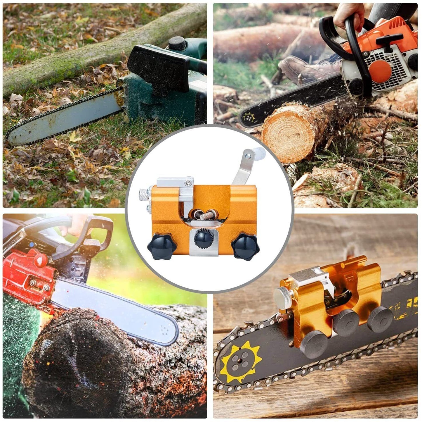 Easy & Portable Chainsaw Sharpener Jigs Sharpening Tool Chain Saws Electric Saws