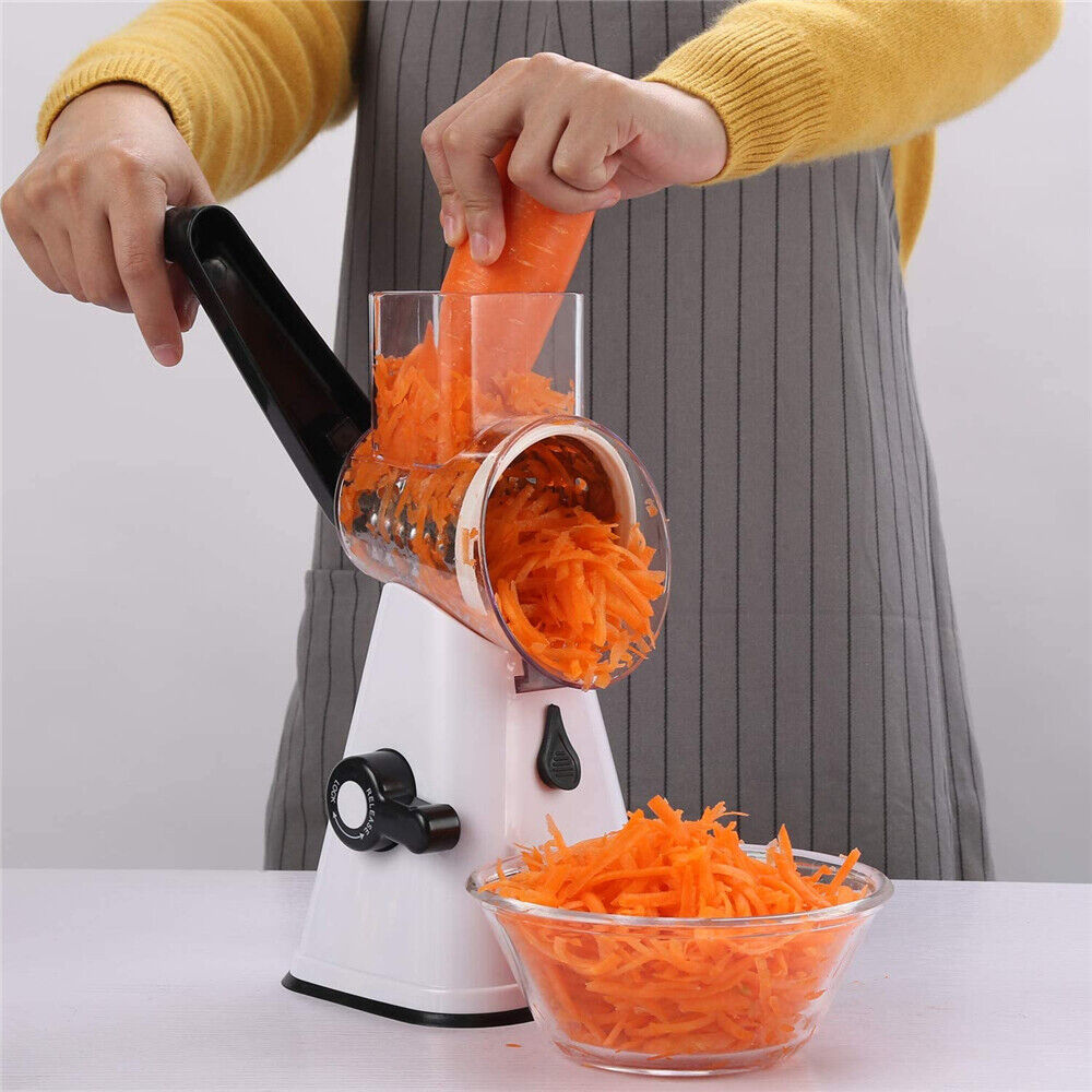 Kitchen Multifunction Vegetable Food Manual Rotary Grater Chopper Slicer Cutter