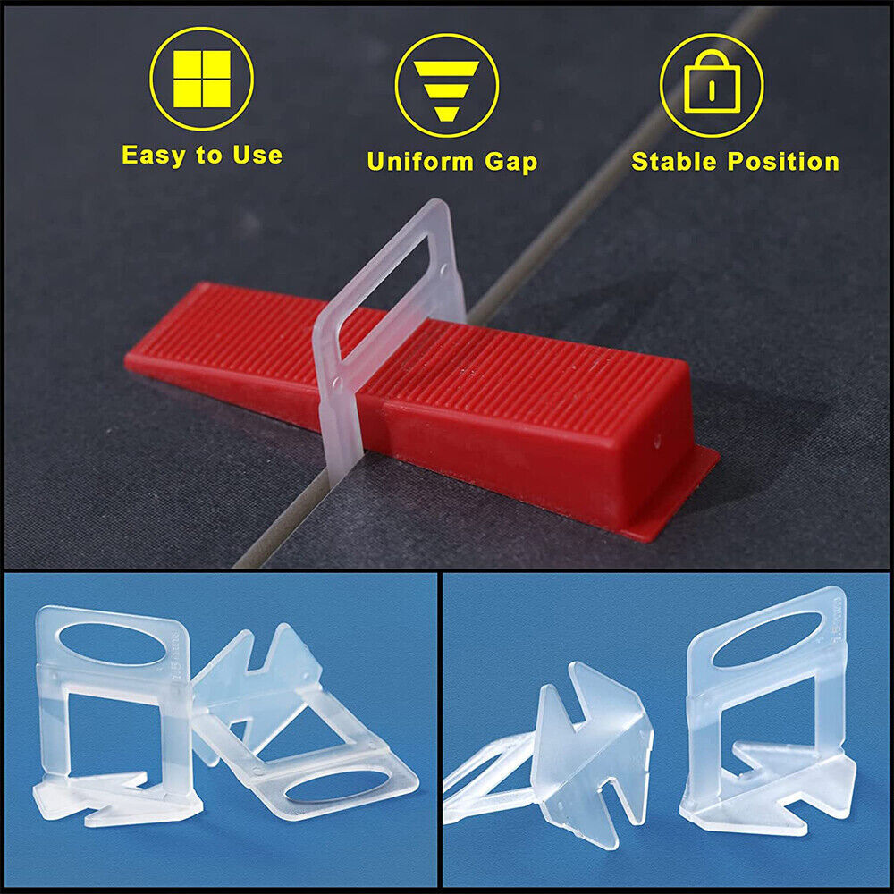 Tile Leveling System Clips Spacer Tiling Parts Floor Wall Plier Wedges Wedges