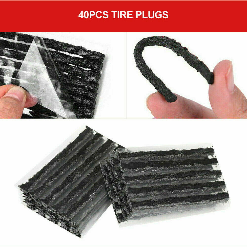 56PCS Tyre Puncture Repair Recovery Kit Heavy Duty 4WD Offroad Plugs Tubeless
