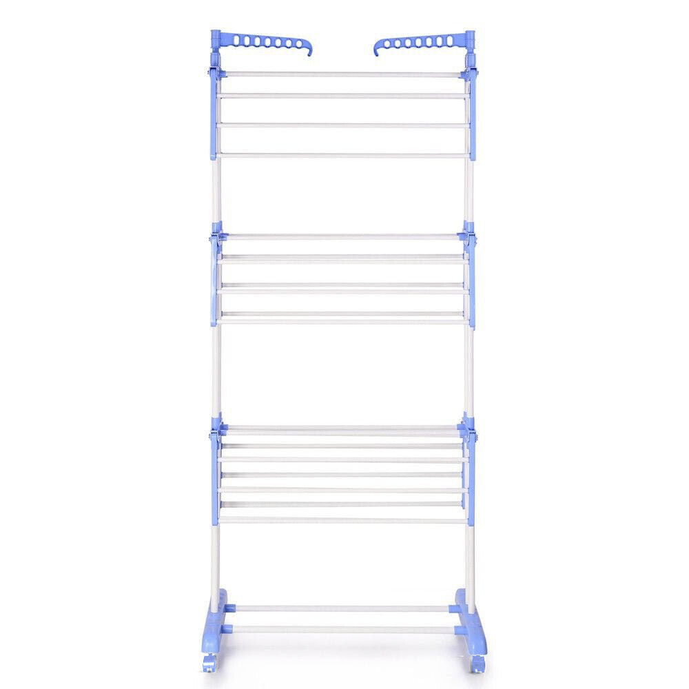 Foldable 6 Tiers Clothes Airer Indoor Laundry Drying Rack Horse Garment Hanger