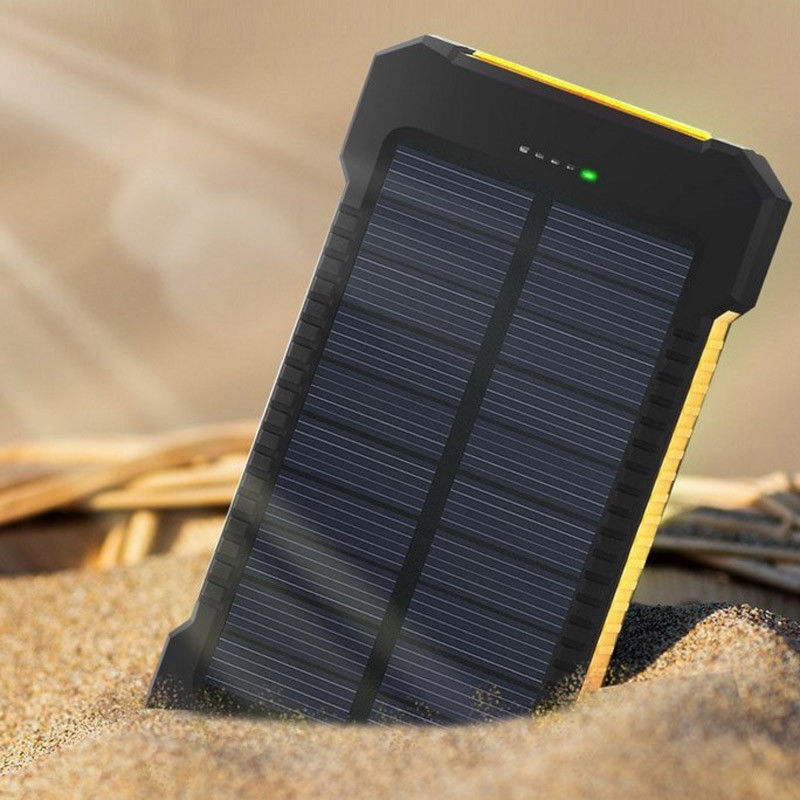 50000mah Dual USB Solar Power Bank Portable External Battery Phone Charger