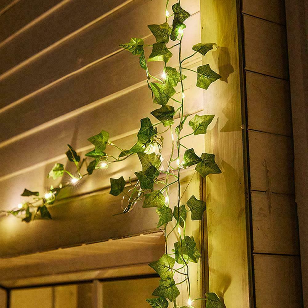 100LED Solar Powered Ivy Fairy String Lights Garden Outdoor Wall Fence Light