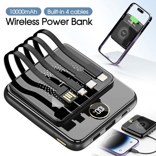 10000mAh 4 USB Backup External Battery Power Bank Fast Charger For Cell Phone