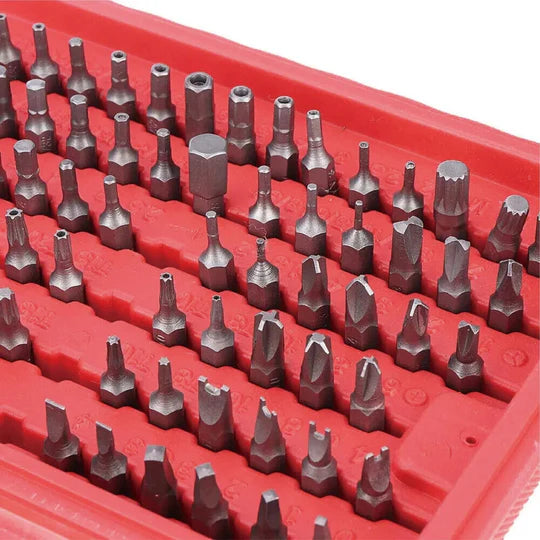 75MM SECURITY BIT SET DRILL STAR HEX SPANNER TORX MAGNETIC SCREWDRIVER PH2 98PC