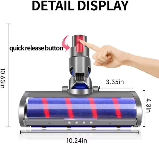 Replacement Head For Dyson V7 V8 V10 V11 Vacuum Motorhead Cleaner Soft Roller