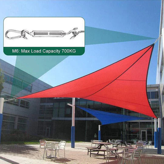 SUN SHADE SAIL FIXING HARDWARE ACCESSORIES KIT GARDEN PATIO SUNSCREEN CANOPY