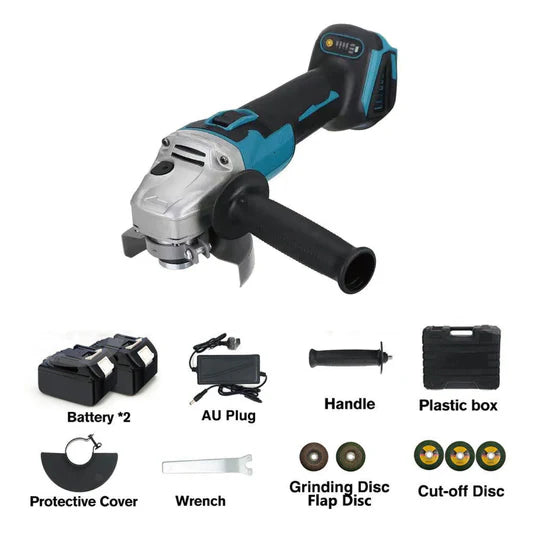 BRUSHLESS CORDLESS ANGLE GRINDER 125MM CUTTING POLISHING，18V BATTERY